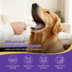 PawBubble Pet Dental Finger Wipes,Teeth Cleaning Wipes For Dogs & Cats Daily Oral Care,50 Count