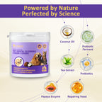 PawBubble Pet Dental Finger Wipes,Teeth Cleaning Wipes For Dogs & Cats Daily Oral Care,50 Count